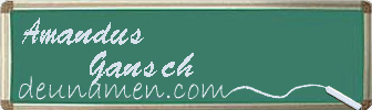 Amandus Gansch Visitenkarte